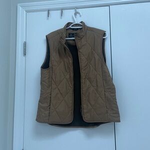 Barbour Tan Quilted Vest